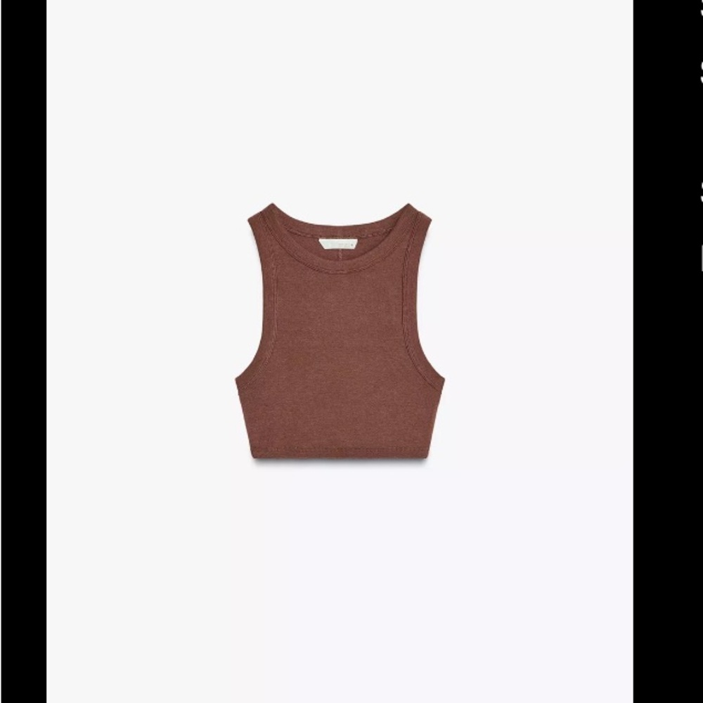 Zara Ribbed Crop Top